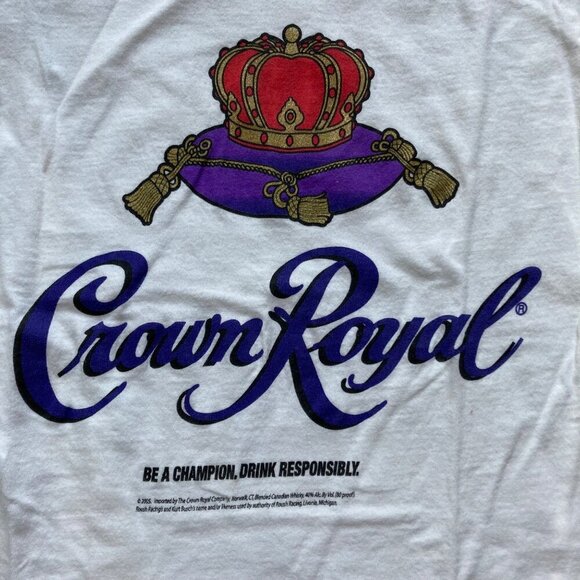 Vintage Kurt Busch #97 Crown Royal NASCAR T-Shirt Women's Size S NICE! - Picture 2 of 6